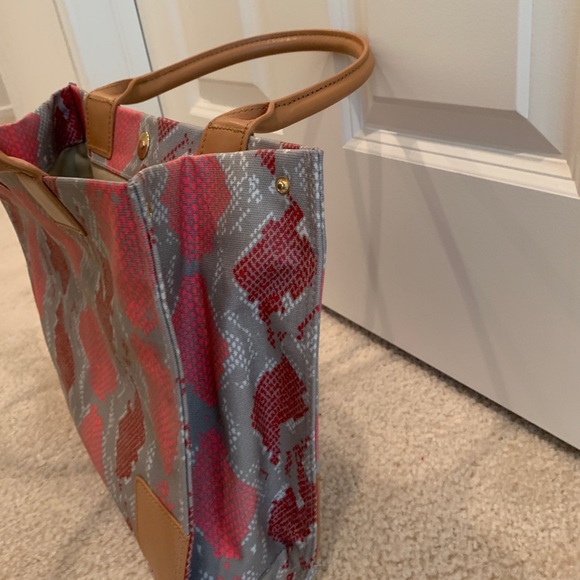 Leather and Canvas Satchel - Picture 6 of 8